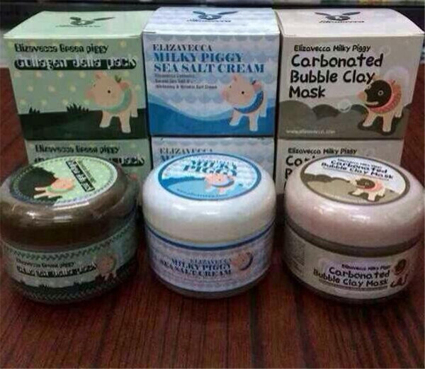 3color carbonated Bubble clay mask Elizavecca milky piggy Moisturising masks elizavecca clay mask free shipping