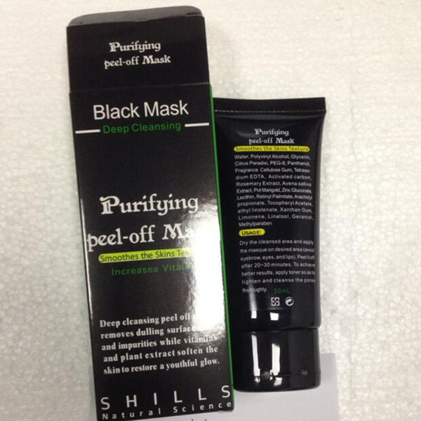 Shills Peel-off face Masks Deep Cleansing Black MASK 50ML Blackhead Facial free shipping