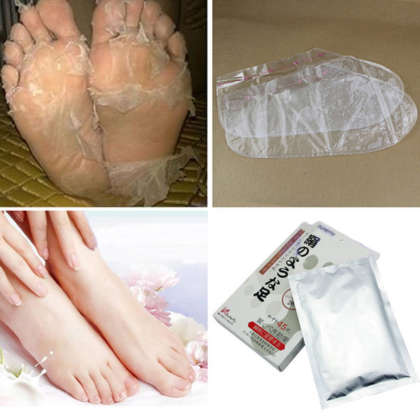 New 2017 Hot Selling 2pairs/pack Butterfly Baby Bamboo Vinegar Remove Dead Skin Foot Mask Peeling Cuticles feet mask care