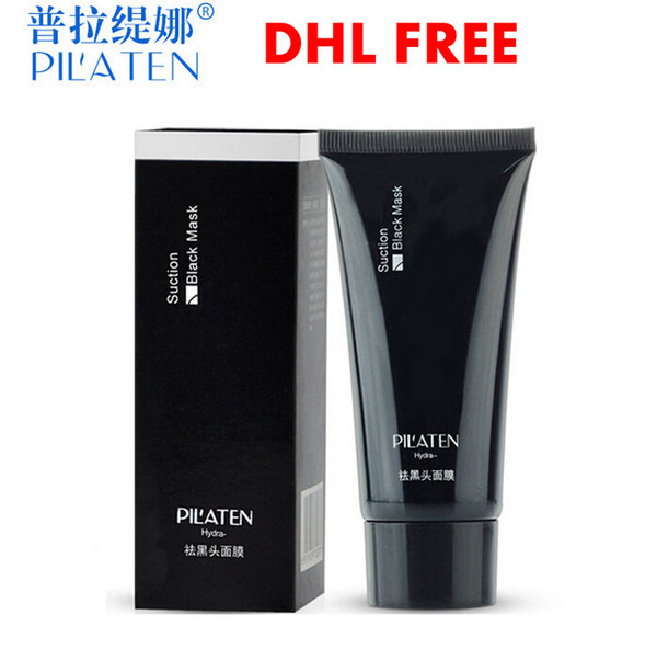 100pcs/lot PILATEN Blackhead Remover Deep Cleansing Purifying Peel Acne Treatment Mud Black Mud Face Mask