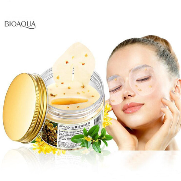 BIOAQUA Gold Osmanthus Eye Mask Collagen Gel Whey Protein Sleep Patches Remove Dark Circle Mousturizing Eye Mask