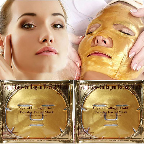 Gold Bio Collagen Facial Mas Crystal Gold Face Mask Anti-aging mask to face Crystal Gold Powder Collagen Facial Mask Moisturizing