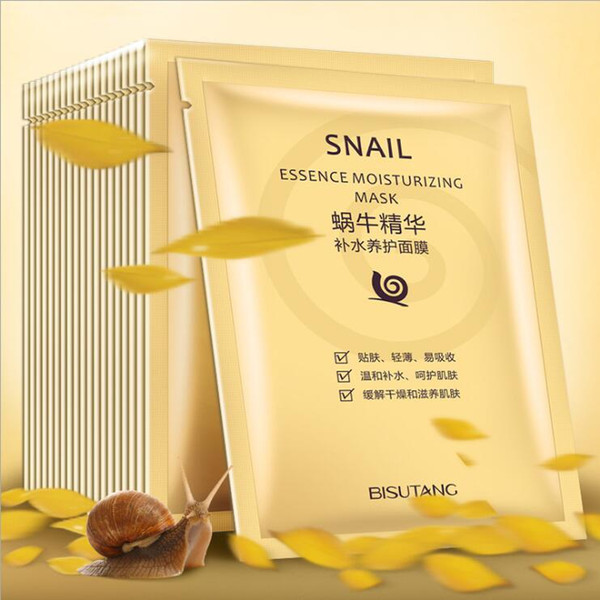 Bisutang Snail Mask Moisturizing Face Mask Oil Control Shrink Pores Facial Masks Snail Dope Mask Paste Skin Care