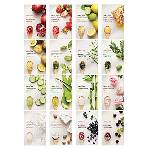 Innisfree Face Mask Sheet Squeeze Mask Facial Mask Skin Care Korea Brand DHL free Shipping