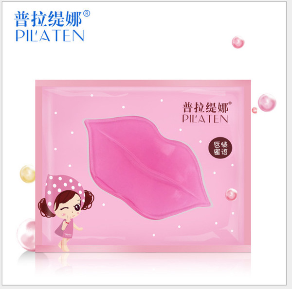 PILATEN Face Care Facial Crystal Collagen Lip Mask Lip Care Moisture, Anti-ageing Wrinkle Patch Pad Gel 50pcs/lot