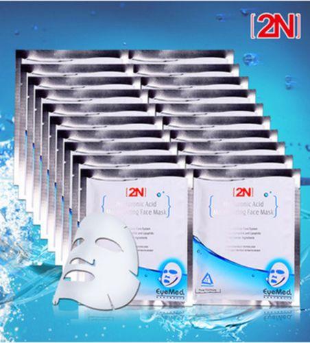 2 Boxes (20Pcs) EYEMED 2N Face Mask Hyaluronic Acid Moisturizing Skin Facial Mask Anti Aging