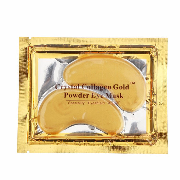 NEW Crystal Collagen Gold Powder Eye Mask Golden Mask stick to dark circles Free Shipping