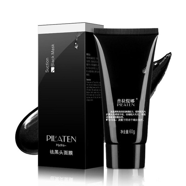 2018 hot PILATEN remove blackheads acne treatment mineral black mud face mask nasal membranes 60g