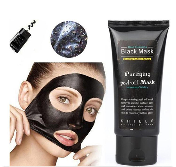 Shills black Peel off face Masks Deep Cleansing Black MASK 50ML Blackhead Facial Mask Shills Deep Cleansing Black MASK