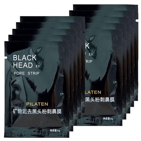 High quality 1000 pcs PILATEN Facial Minerals Conk Nose Blackhead Remover Mask Pore Cleanser Nose Black Head EX Pore Strip