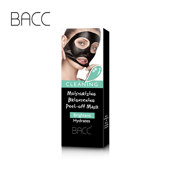 BACC Blackhead Remover Moisturising Keratin Repair Bamboo Charcoal Hydrating Face Clean Mask Peel Off Black Facial Mask from jaguartee