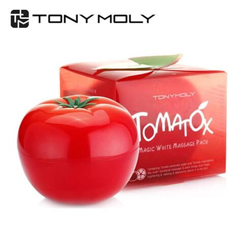 100pcs/lot 2015 Free Shopping Korea Original Tonymoly Tomato Magic Massage whitening moisturizing 3 minute effective mask Cream 80g