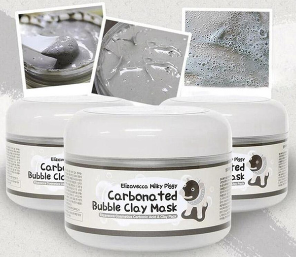 3pcs milky piggy carbonated oxygen bubble clay Mask 100g remove blackhead acne Purifying pores face care facial sleeping mask Elizavecca