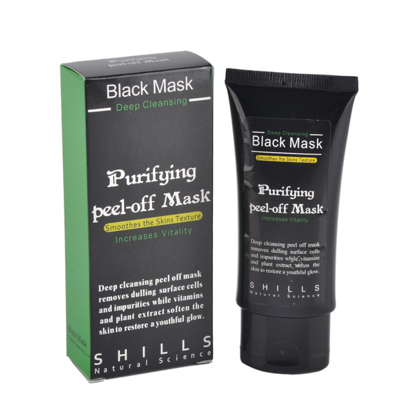 SHILLS Deep Cleansing Black MASK 50ML Blackhead Facial Mask Shills Peel-off face Masks Deep Cleansing Black MASK