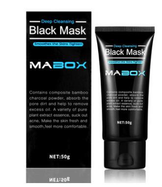 60g Bamboo charcoal aloe black mask deep adsorption easy to suck blackhead to acne shrink pores net cool cleans make yourself beautiful