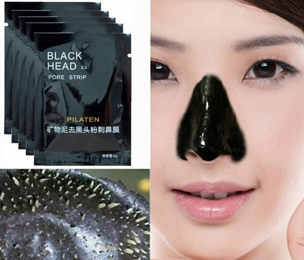 2015 Hot Sale PILATEN Face Care Facial Mineral Conk Nose Blackhead Remove Mask Cleanser Deep Clean Blackhead EX Pore Strip CCA1613 7000pcs