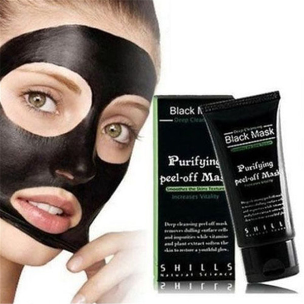 New Arrival Blackhead Remover Deep Cleansing Purifying Peel Black Mud Face Mask SHILLS Deep Cleansing Peel Off Black Mud Mask