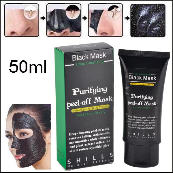 300pcs SHILLS Deep Cleansing Black Mask Pore Cleaner 50ml Purifying Peel-off Mask Blackhead Facial Mask Matte DIY beauty skin care via DHL