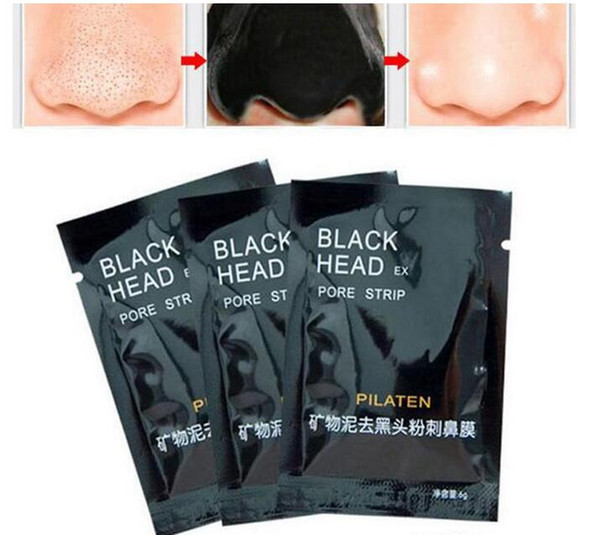 Deep Cleansing black mask PILATEN Tearing style Deep Cleansing purifying peel off Black head Close pores facial mud masks head pore strips