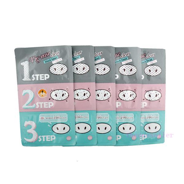 holikaholika Pig Nose Mask Blackhead Remover Nose Mask Three-step Kit Deep Cleanser Korean Cosmetics Face Nose Treatment Mask Drop Shpping