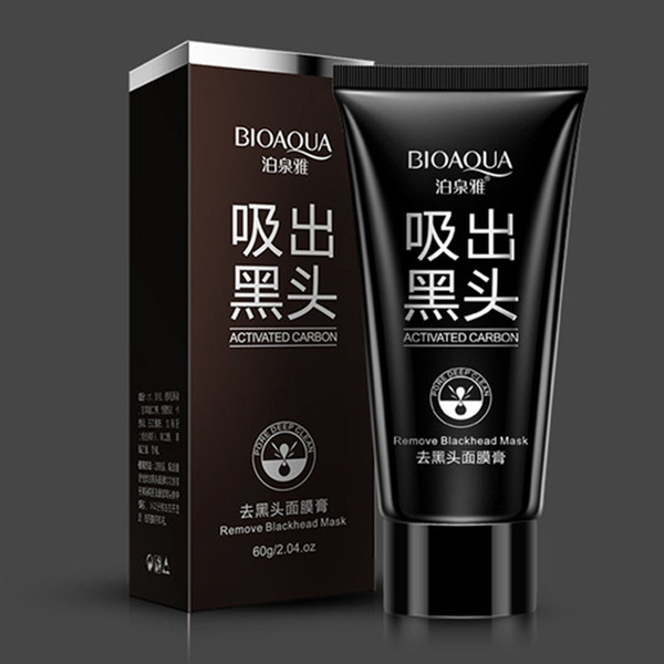 Direct Sale BIQAQUA Facial Black Mask Blackhead Remover Deep Cleaner Mask Nose Mask Suction Anti Acne Treatments 60ml Face Care Beauty