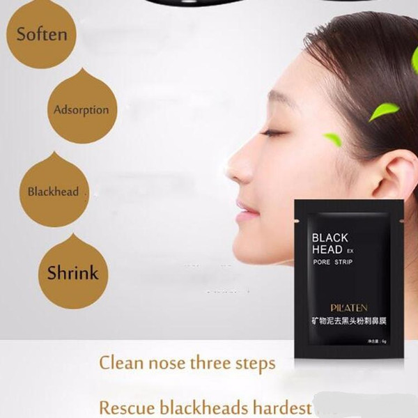 2017 PILATEN Facial Minerals Conk Nose Blackhead Remover Mask Pore Cleanser Nose Black Head EX Pore Strip