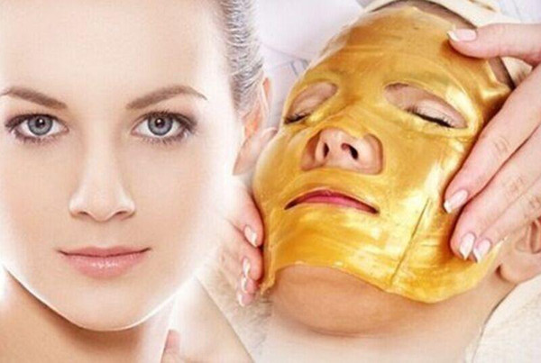 2015 HOT Gold Bio-Collagen Facial Mask Face Mask Crystal Gold Powder Moisturizing Anti-aging Collagen Facial Mask Free DHL FedEx