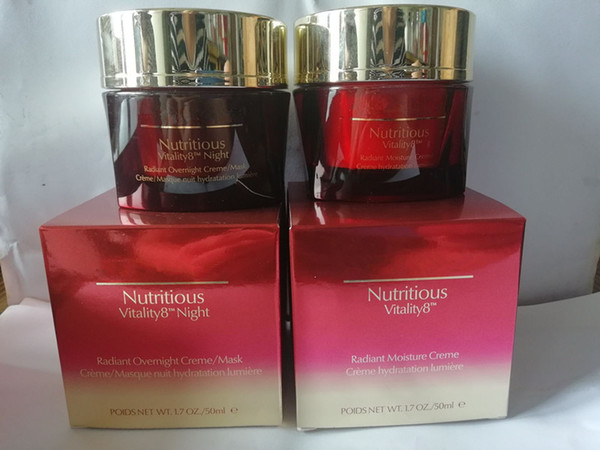 Brand Famous Nutritious Vitality 8 Day and Night Radiance Moisture Creme 2 of 50ml Day And Night Cream set fee shopping