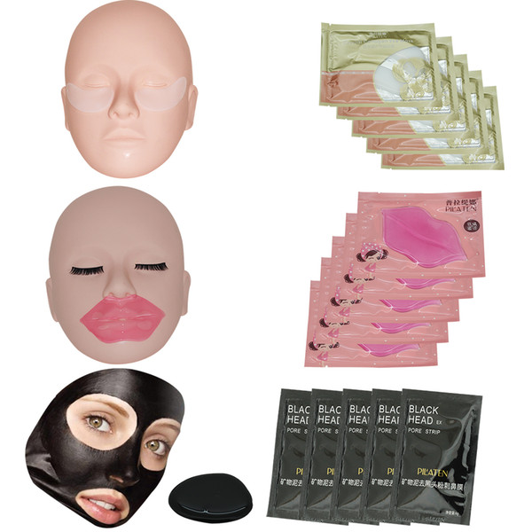 PILATEN 5 Pcs Nose Masks And 5 Pcs Lip Masks Eye Care Deep Cleansing Peel Off Removal Blackhead Face Drop Shipping