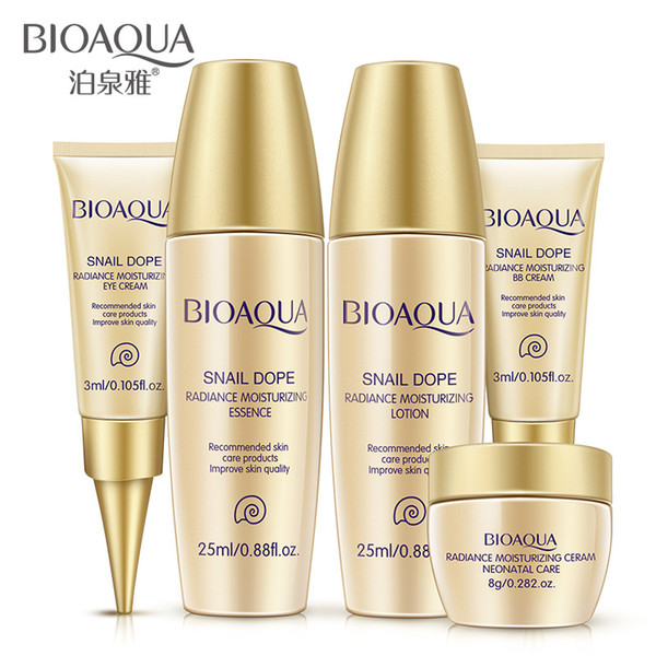 Bioaqua Skincare 5 Set Face Cream 50g Eye Cream 3ml BB Cream 3ml Toner 25ml Essence 25ml Brightening Moisturizing Concealer