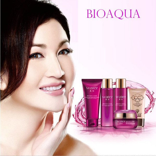 5Pcs/Set BIOAQUA Makeup Skin care Products Set Moisturizing Hydrating Nourishing Oil Control Lotion cosmetics 30 set