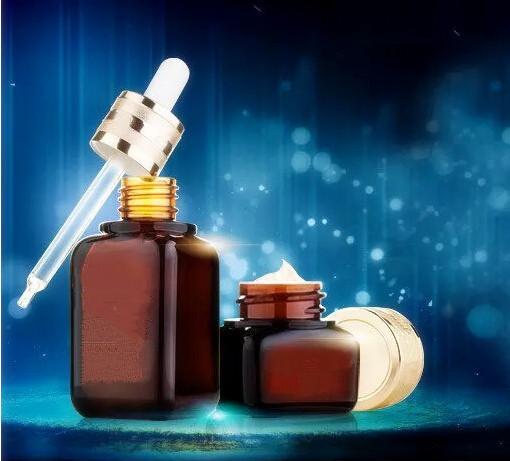 Wholesale 2pcs/set Famous Brand Brown Bottles deep Night Repair face cream 50ml+15ml eye cream set face and eye skin care free shopping