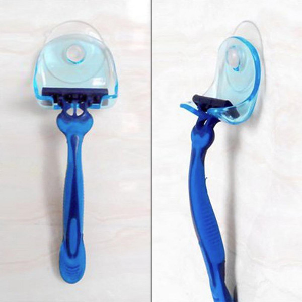 Super Suction Cup Razor Rack Razor Holder Suction Cup Shaver Storage Rack Wall Hook Hangers Towel Sucker bathroom accessories