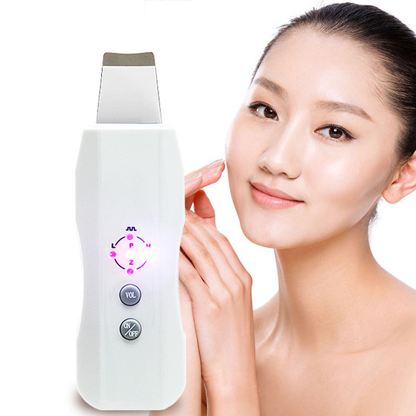 Ultrasonic Skin Scrubber Ultrasound Facial Skin Cleaner Anion Ultrasonic Face Skin Peeling Massager Facial Cleaner Scrubber