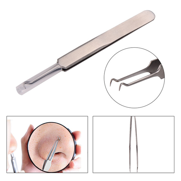 Stainless-430 Blackhead Facial Acne Spot Pimple Remover Extractor Tool Comedone, Medical stainless steel tweezers