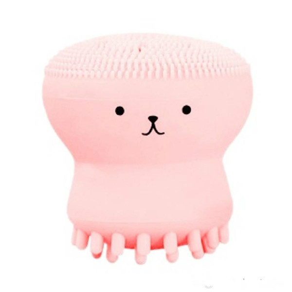 Wash Brushes Super Little Cute Octopus Face Cleaner Massage Soft Silicone Facial Brush Face Cleansers Blackhead Spot Acne New