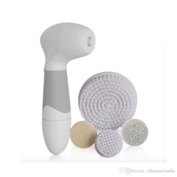 5 in 1 Electric Facial Cleanser Rotary Brush For Wash Face Body Cleaning and Foot care tools