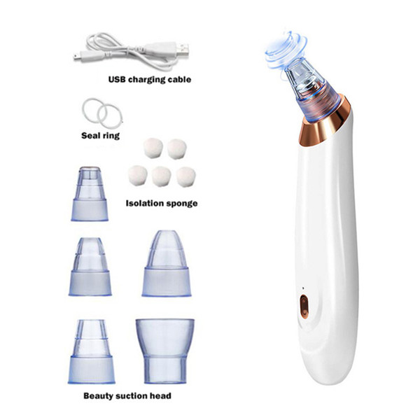 NEW Vacuum Blackhead Remover Beauty Extractor Facial Acne Whitehead Pimple Pore Nose Face Cleanser Tool Device