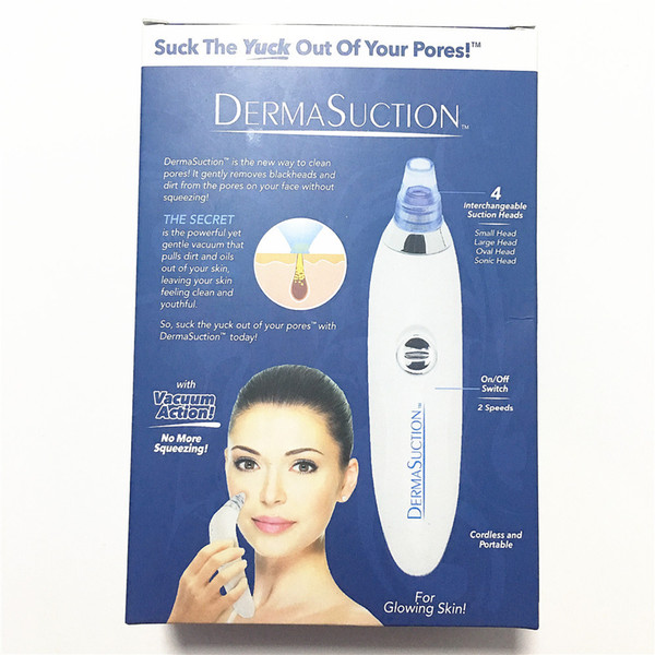 DS Remover Blackheads Facial Pore Cleaner Electric Pore Vacuum Extraction Removal Rechargeable Skin Peeling Machine Free shippingB