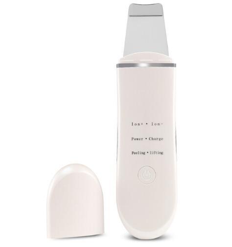 Hot Sale Rechargeable Ultrasonic Ion Face Skin Scrubber Facial Cleaner Cleansing Spatula Peeling Vibration Facial Cleansing Devices