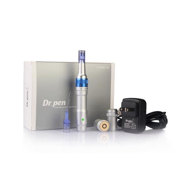 Rechargeable auto electric microneedle derma pen needle two working model Dr.pen A6