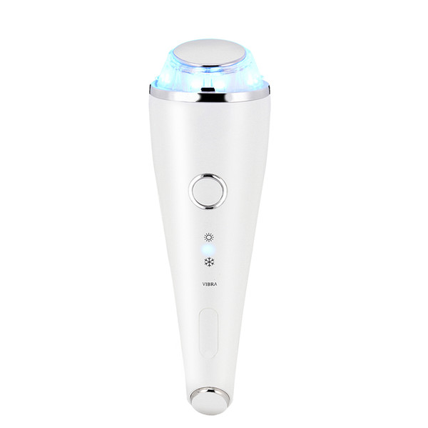 2017 Portable newest home use warm and cold photon vibration beauty machine for skin lifting CE approval DHL Free Shipping