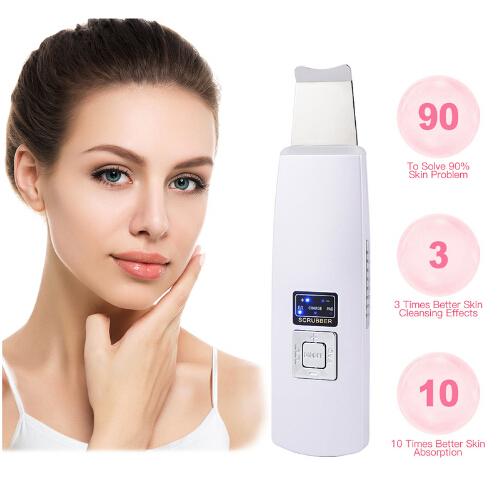 Ultrasonic Face Pore Cleaner Ultrasound Skin Scrubber Peeling Facial Massager Beauty Device Face Lift Tighten Wrinkle Removal