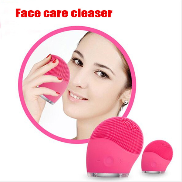 Electric Face Cleanser Vibrate Pore Clean Silicone Cleansing Brush Massager Facial Vibration Skin Care Spa Massage