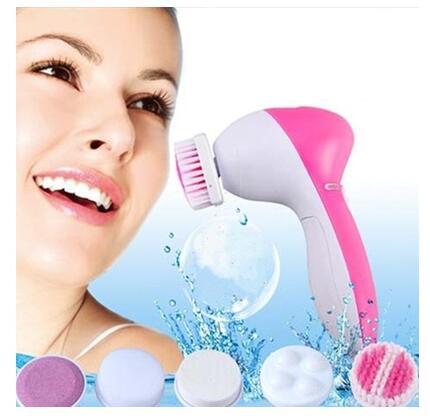 Cleansing 5 In 1 Body Face Skin Smoothing Cleaning Facial Beauty Massager Cleanser