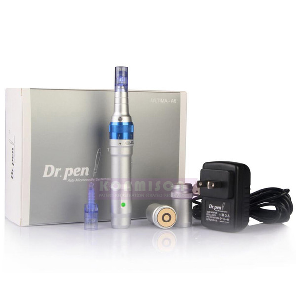 Newest Microneedle Therapy Dermapen Salon Use Rechargeable Derma Pen With 2 Extra Batteries DHL Free Shipping