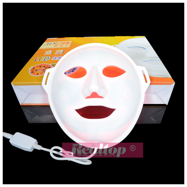 Home use PDT face mask skin led mask manual LED Light Therapy LED facial mask tightening our skin restraining acne eliminating wrinkles