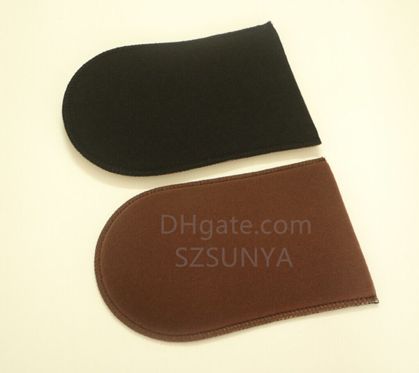 Tan Applicator Mitt , Self tanners & bronzers , brown velvet + black fabric ,20pcs /lot