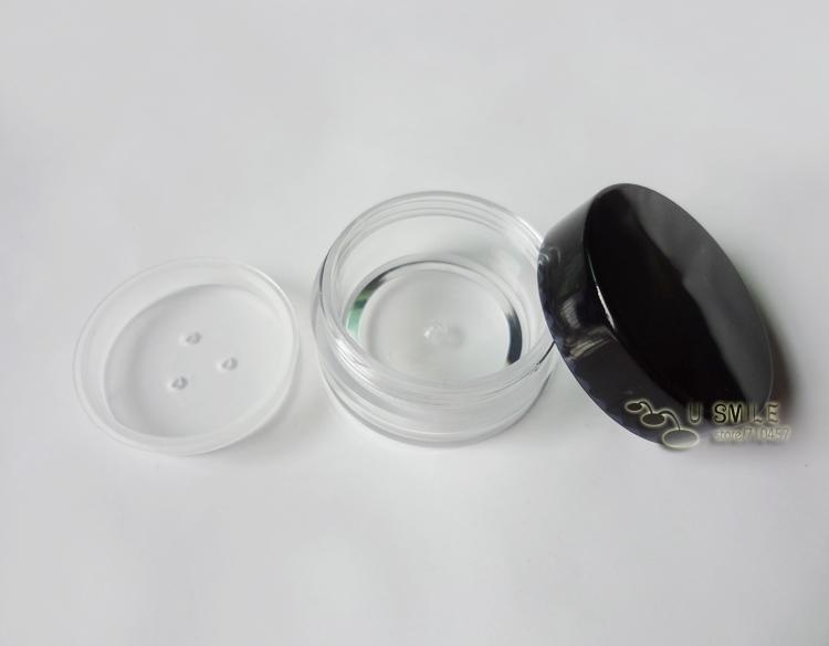 120x 10g Black Empty Cosmetic Jar Pot Makeup Face Cream Mask Container 0.35oz Drop Sipping