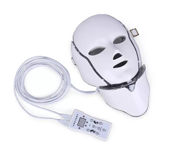 Hot new product IPL light therapy Skin rejuvenation led neck mask with 7 colors for home use free shipping